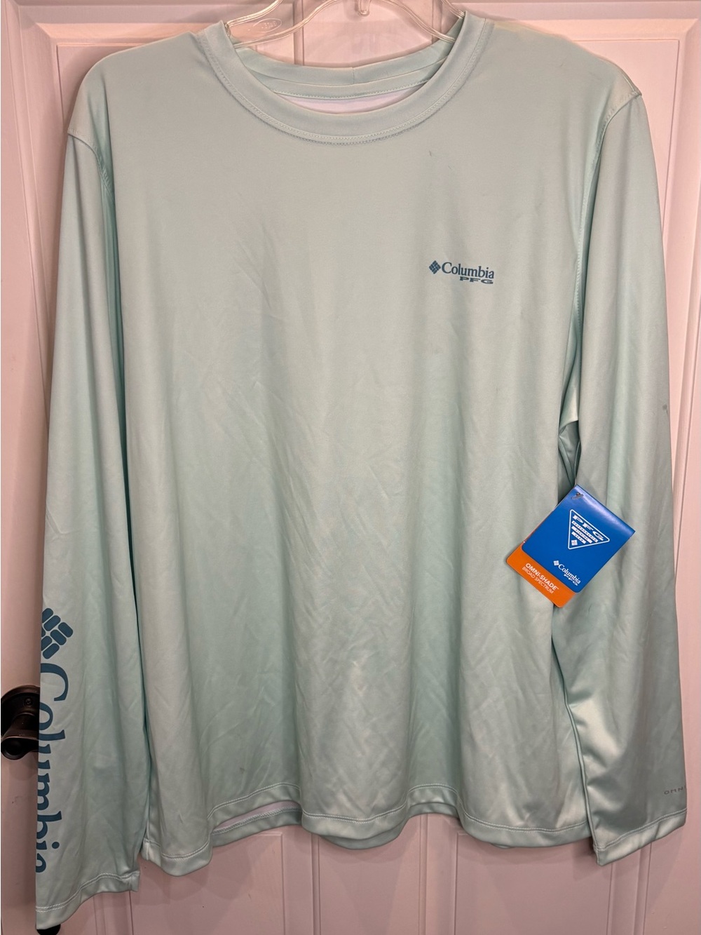 Columbia PFG Men's XXL/2TG Green Long Sleeve Crew Tee UPF 50 Omni-Wick